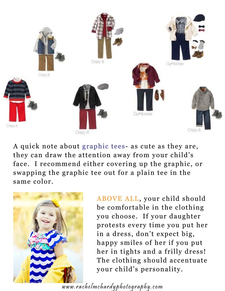 What to Wear Guide for photo session